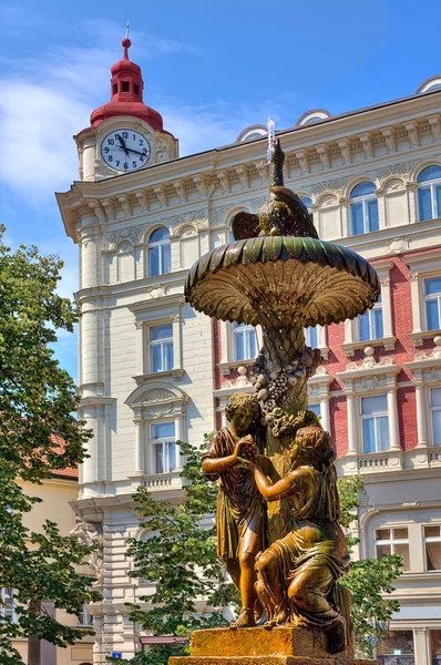 Fuente escultórica en Praga . —  Fotos de Stock