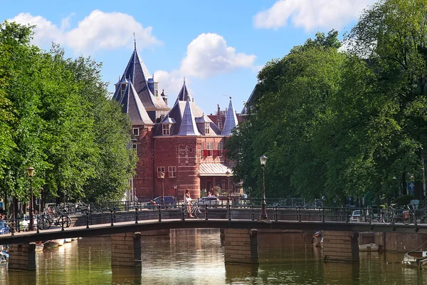 Amsterdam vista de la ciudad . — Foto de Stock