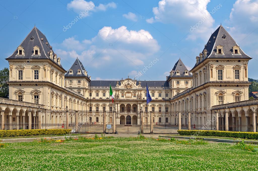 Facade of Valentino Castle Turin, Italy. Stock Photo by 40591429