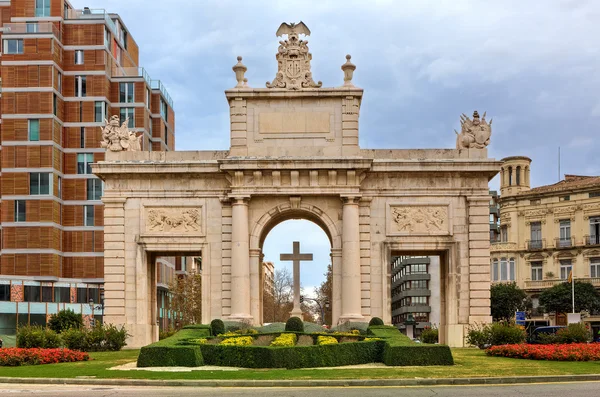 Porta de la Mar em Valência, Espanha . — Fotografia de Stock