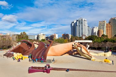 Gulliver çocuklar Bahçesi Valencia, İspanya.