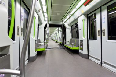 metrovalencia metro arabanın iç görünüm.