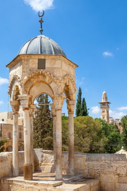 al-khidr temple mount, Kudüs üzerinde bir kubbe.
