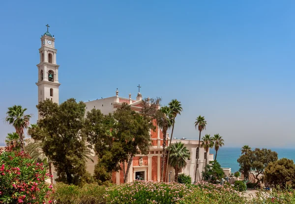 Peterskyrkan i jaffa, israel. — Stockfoto