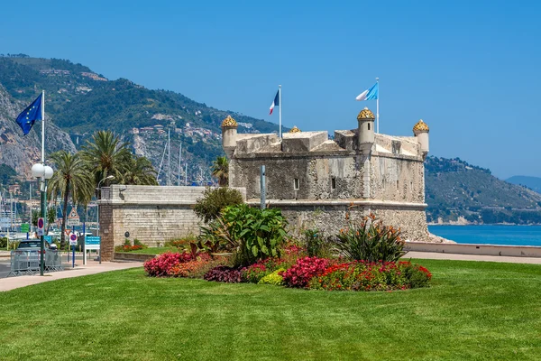 Ortaçağ Kalesi, menton, Fransa. — Stok fotoğraf