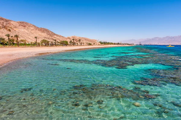 Gyönyörű partvonal, Eilat, Izrael. — Stockfoto