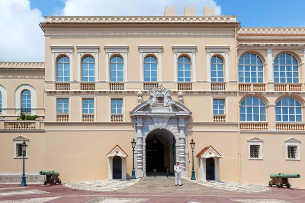 Facciata di residenza ufficiale del Principe di Monaco Fotografia Stock