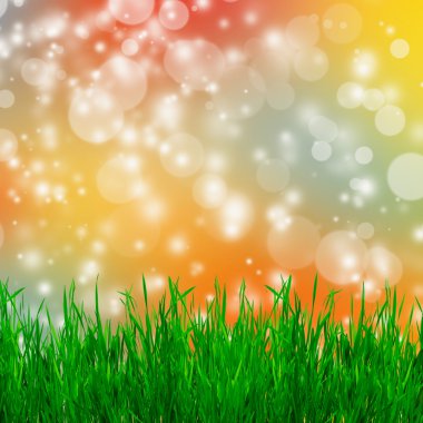 çim ile doğal arka plan