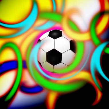 şık kavramsal dijital futbol illüstrasyon tasarımı