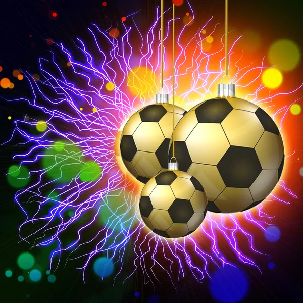 Soccer holiday abstract lights background — Stock Photo, Image