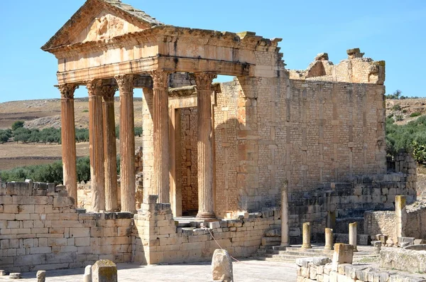 Dougga, Tunísia — Fotografia de Stock