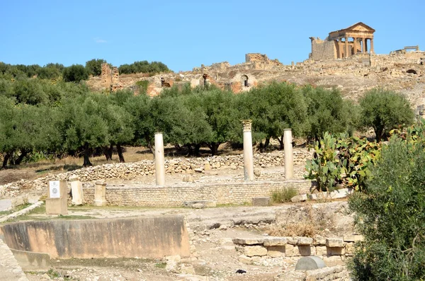 Dougga, Tunezja — Zdjęcie stockowe