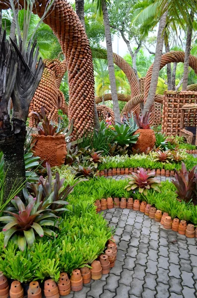 Nong nooch tropischer Garten — Stockfoto