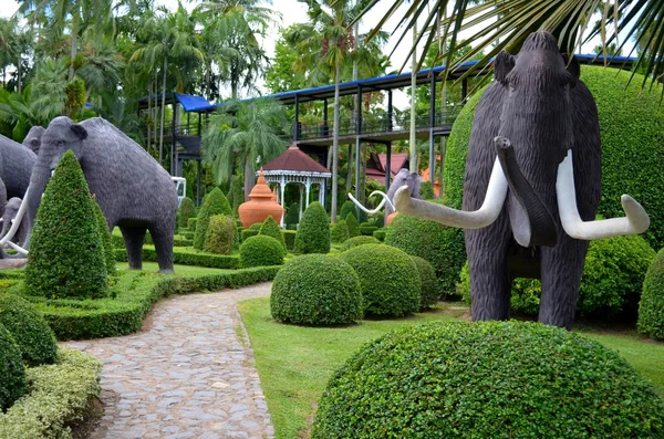 Nong nooch tropische tuin — Stockfoto