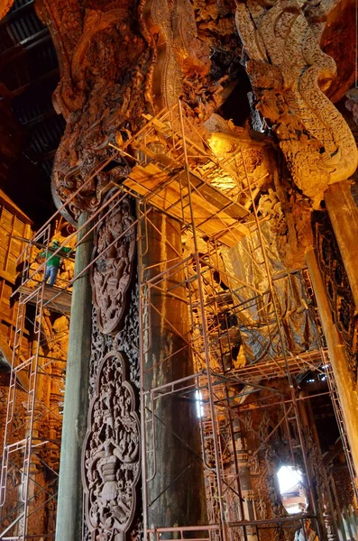 Tempio della verità a Pattaya — Foto Stock