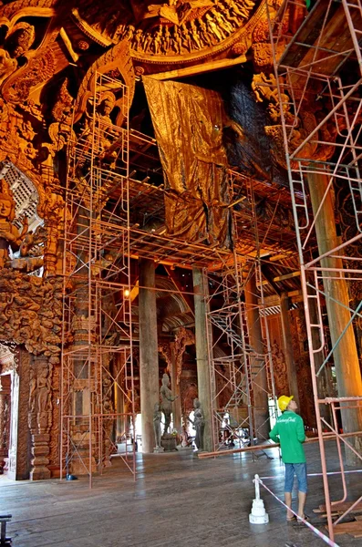 Tempel van waarheid in pattaya — Stockfoto