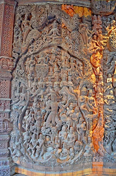Храм істини в Паттайя — стокове фото