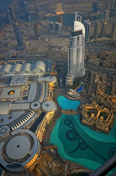 Panoramiczny obraz miasta Dubaj, Zjednoczone Emiraty Arabskie — Zdjęcie stockowe