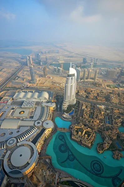 Panoramiczny obraz miasta Dubaj, Zjednoczone Emiraty Arabskie — Zdjęcie stockowe