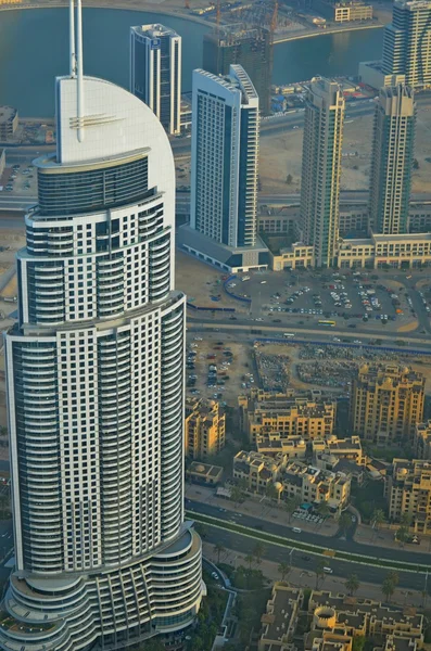 Imagem panorâmica da cidade de Dubai, Emirados Árabes Unidos — Fotografia de Stock