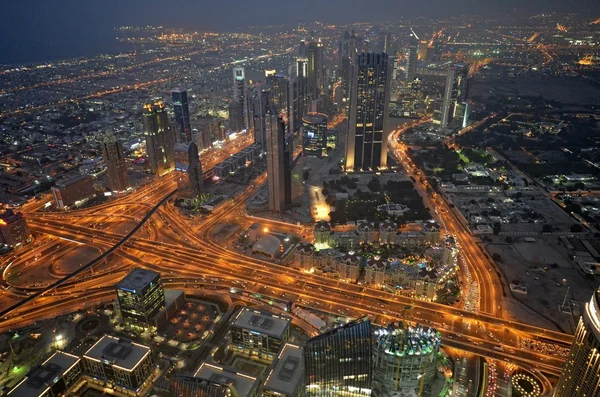 Panoramabild der stadt dubai, uae — Stockfoto