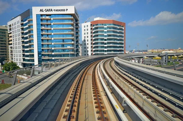 Dubai Marina paisaje urbano, Emiratos Árabes Unidos — Foto de Stock