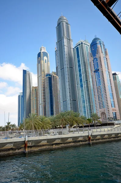 Dubai Marina paesaggio urbano, Emirati Arabi Uniti — Foto Stock