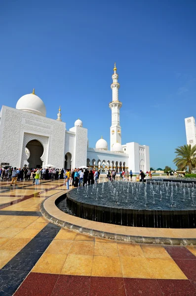 Schejk zayed-moskén eller grand mosque i abu dhabi — Stockfoto