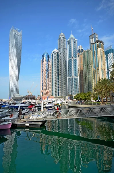 Dubai Yat Limanı cityscape, Birleşik Arap Emirlikleri — Stok fotoğraf