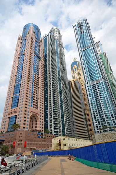 Část Dubai marina, Spojené arabské emiráty — Stock fotografie