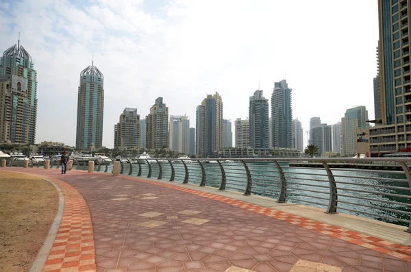 Dubai Marina paysage urbain, Émirats arabes unis — Photo