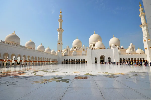 Schejk zayed-moskén eller grand mosque i abu dhabi — Stockfoto