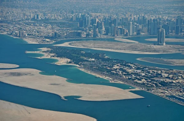 Panoramisch beeld van dubai stad Rechtenvrije Stockfoto's