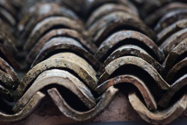 historische dak in Italië