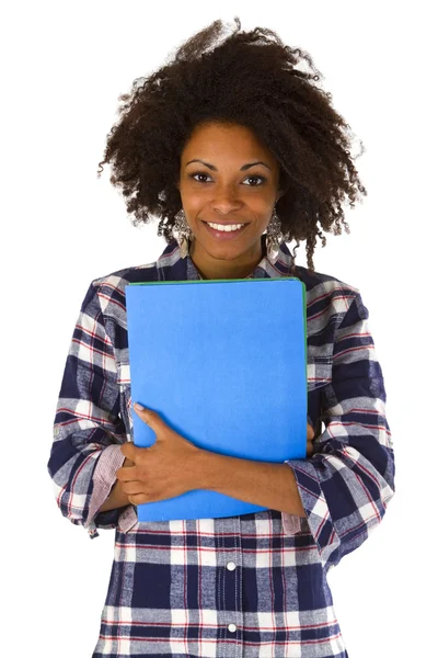 Mujer afroamericana con solicitud de empleo — Foto de Stock