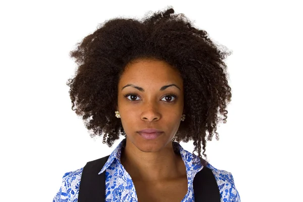 Aantrekkelijke vrouwelijke afro Amerikaanse — Stockfoto