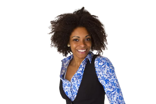 Attractive female afro american — Stock Photo, Image