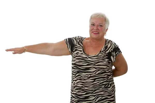 Senior woman during fitness training — Stock Photo, Image