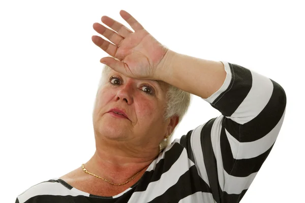 yorgun kadın kıdemli