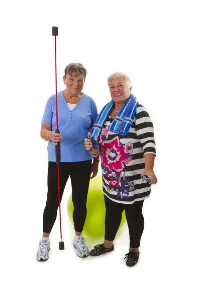 Sporty female seniors — Stock Photo, Image