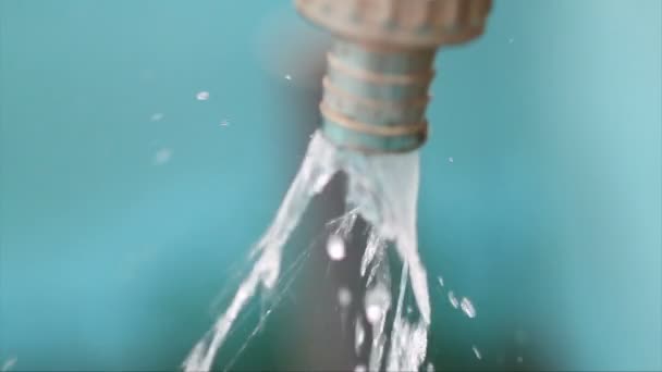 Vatten kran — Stockvideo