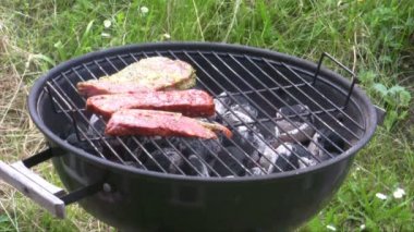 bir Barbekü domuz eti koyun