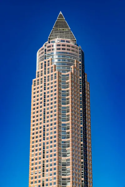 Frankfurt Duitsland Oktober 2021 Messeturm Een Wolkenkrabber Van 257 Hoog — Stockfoto