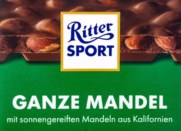 Wetzlar Alemanha Novembro 2021 Ritter Sport Barras Chocolate Ritter Sport — Fotografia de Stock