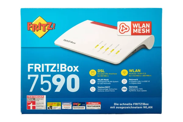 Wetzlar Deutschland 2022 Fritz Box 7590 Fritz Box Ist Eine — Stockfoto