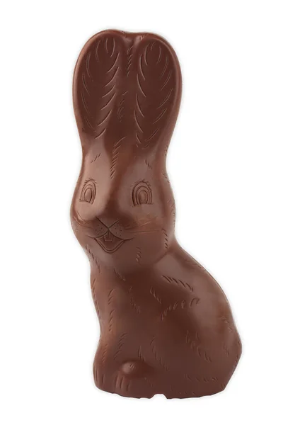 Schokolade Osterhase Isoliert Auf Weißem Hintergrund — Stockfoto