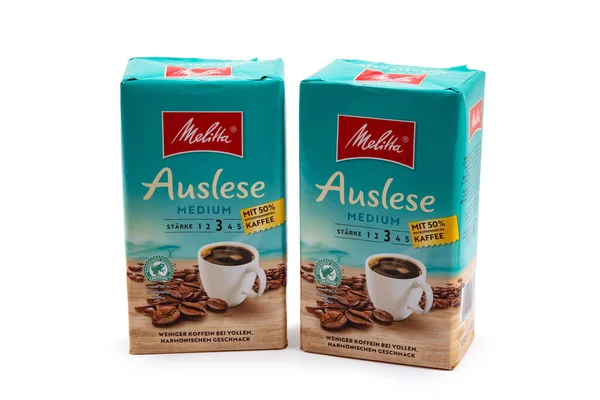 Wetzlar Germany 2022 Melitta Coffee Package Half Kilo Vacuum Packed — Stock Photo, Image
