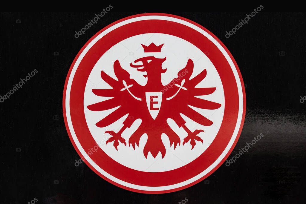 GERMANY - WETZLAR JULY 08, 2022: Coat of arms city of Frankfurt am Main Eintracht. Germany