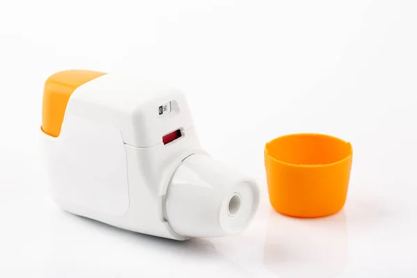 Metered Dose Inhaler Isolated White Background — 스톡 사진