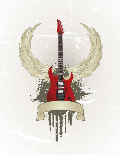 Gitarr vingar — Stock vektor